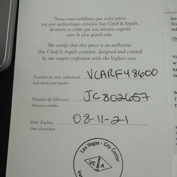 Van Cleef & Arpels mother of pearl Earrings - Picture 9 of 9